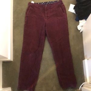 Brooks brother’s “346”Men’s maroon corduroy pants 34/32